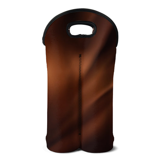 Liquid Chocolate Print Double Neoprene Wine Tote