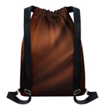 Liquid Chocolate Print Drawstring Backpack