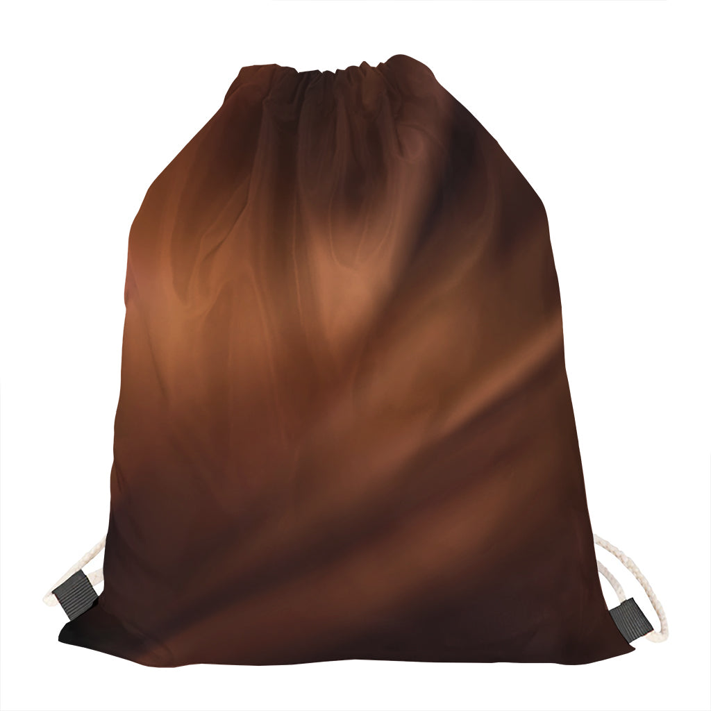 Liquid Chocolate Print Drawstring Bag