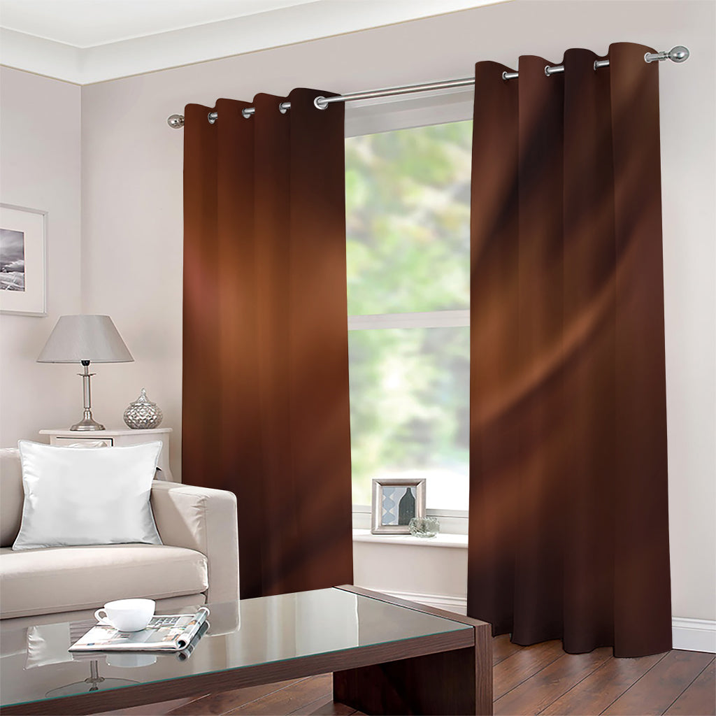 Liquid Chocolate Print Extra Wide Grommet Curtains