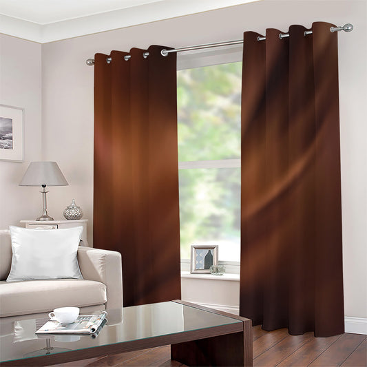 Liquid Chocolate Print Extra Wide Grommet Curtains