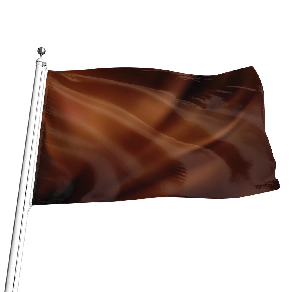 Liquid Chocolate Print Flag