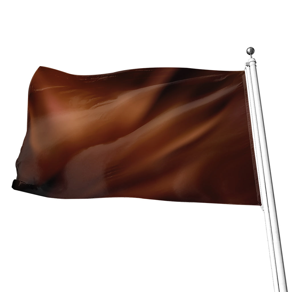 Liquid Chocolate Print Flag