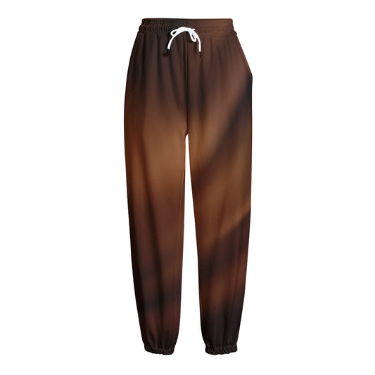 Liquid Chocolate Print Fleece Lined Knit Pants