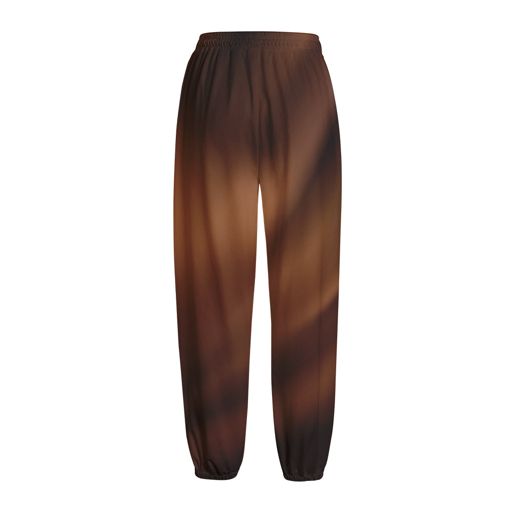 Liquid Chocolate Print Fleece Lined Knit Pants