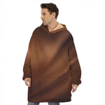 Liquid Chocolate Print Hoodie Blanket