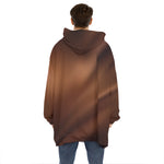 Liquid Chocolate Print Hoodie Blanket