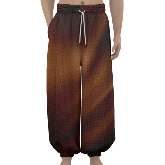 Liquid Chocolate Print Lantern Pants