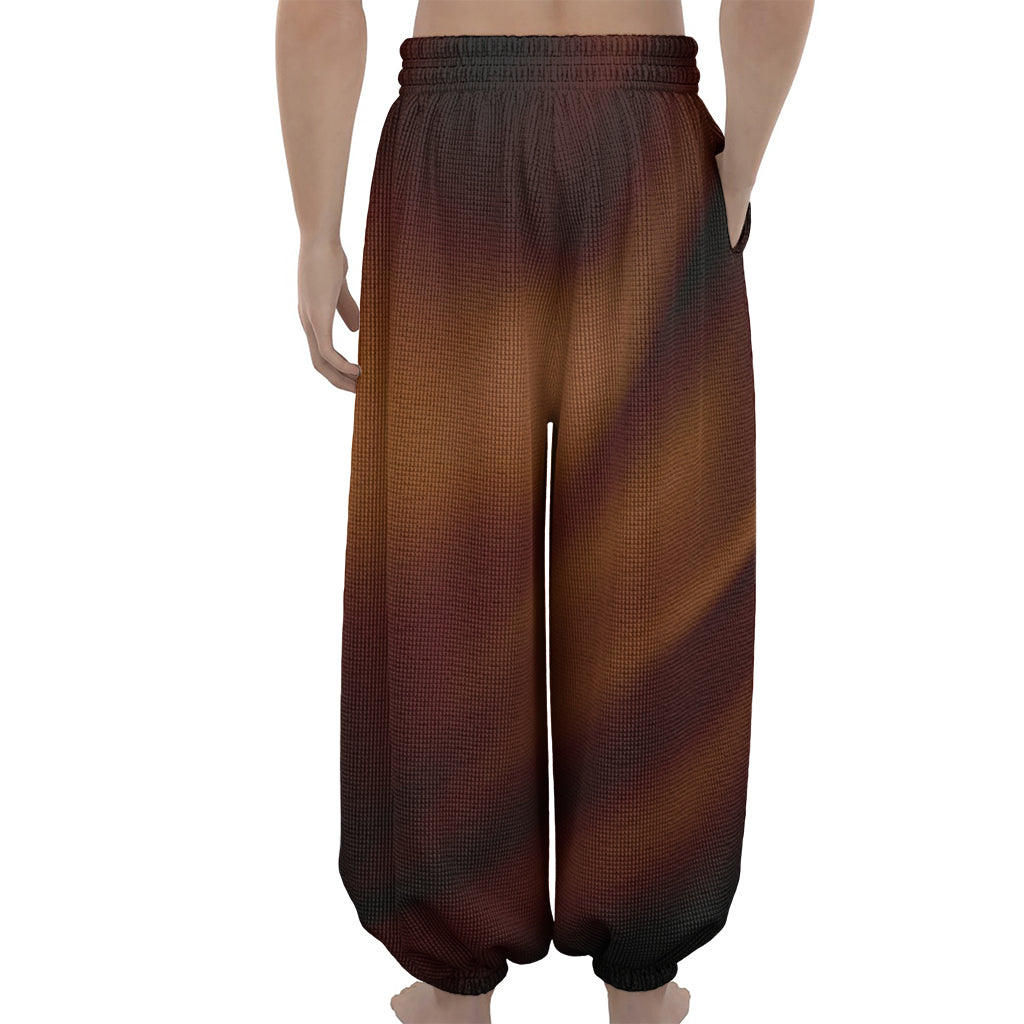 Liquid Chocolate Print Lantern Pants