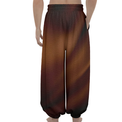 Liquid Chocolate Print Lantern Pants