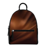 Liquid Chocolate Print Leather Backpack