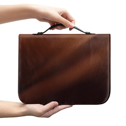 Liquid Chocolate Print Leather Bible Cover
