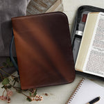 Liquid Chocolate Print Leather Bible Cover