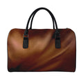 Liquid Chocolate Print Leather Duffel Bag