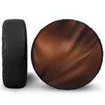 Liquid Chocolate Print Leather Spare Tire Cover