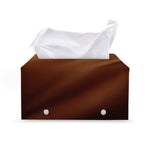 Liquid Chocolate Print Leather Tissue Box Cover