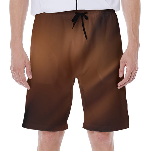 Liquid Chocolate Print Men's Beach Shorts