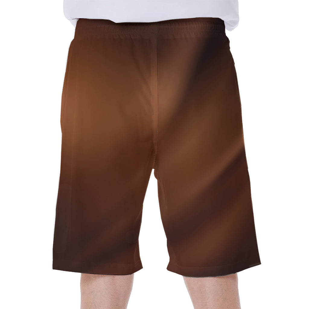 Liquid Chocolate Print Men's Beach Shorts