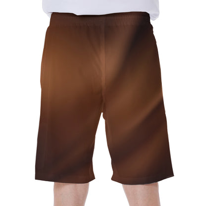 Liquid Chocolate Print Men's Beach Shorts