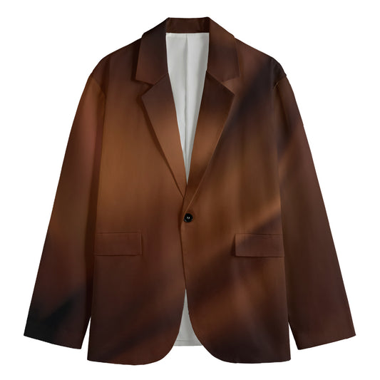 Liquid Chocolate Print Men's Blazer