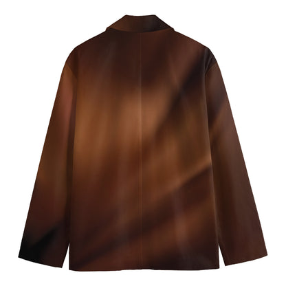 Liquid Chocolate Print Men's Blazer