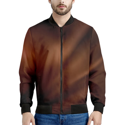 Liquid Chocolate Print Men's Bomber Jacket