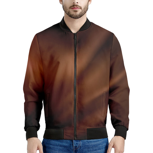 Liquid Chocolate Print Men's Bomber Jacket