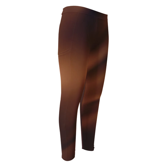 Liquid Chocolate Print Men's Compression Pants