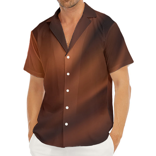 Liquid Chocolate Print Men's Deep V-Neck Shirt