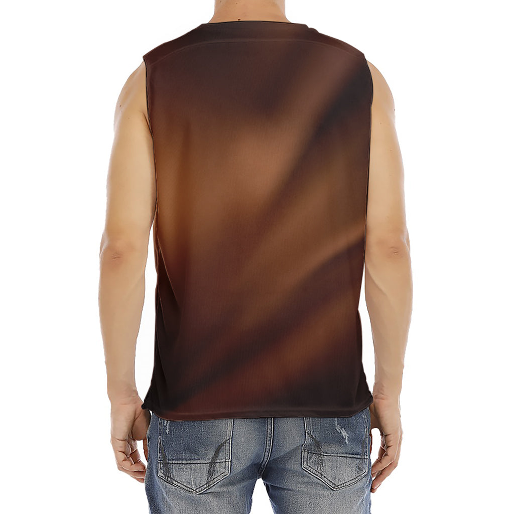 Liquid Chocolate Print Men's Fitness Tank Top