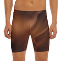 Liquid Chocolate Print Men's Long Boxer Briefs