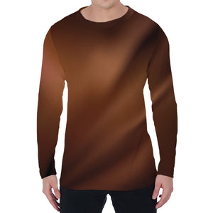 Liquid Chocolate Print Men's Long Sleeve T-Shirt