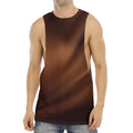 Liquid Chocolate Print Men's Muscle Tank Top