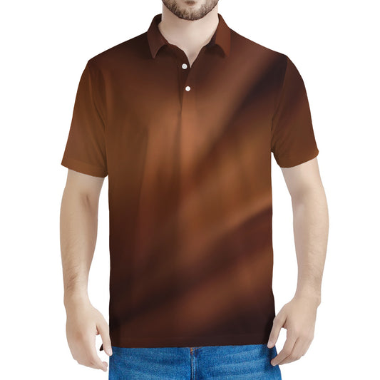 Liquid Chocolate Print Men's Polo Shirt