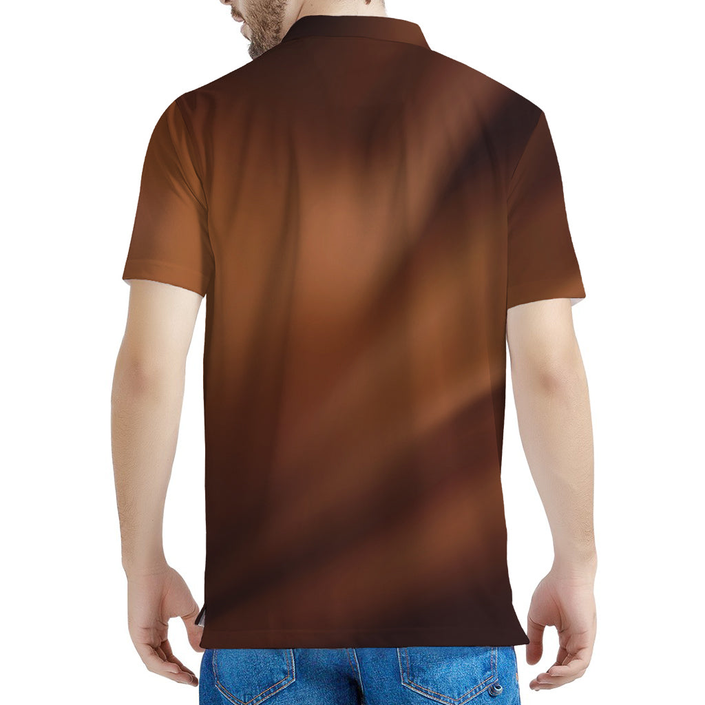 Liquid Chocolate Print Men's Polo Shirt