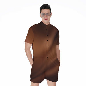 Liquid Chocolate Print Men's Rompers