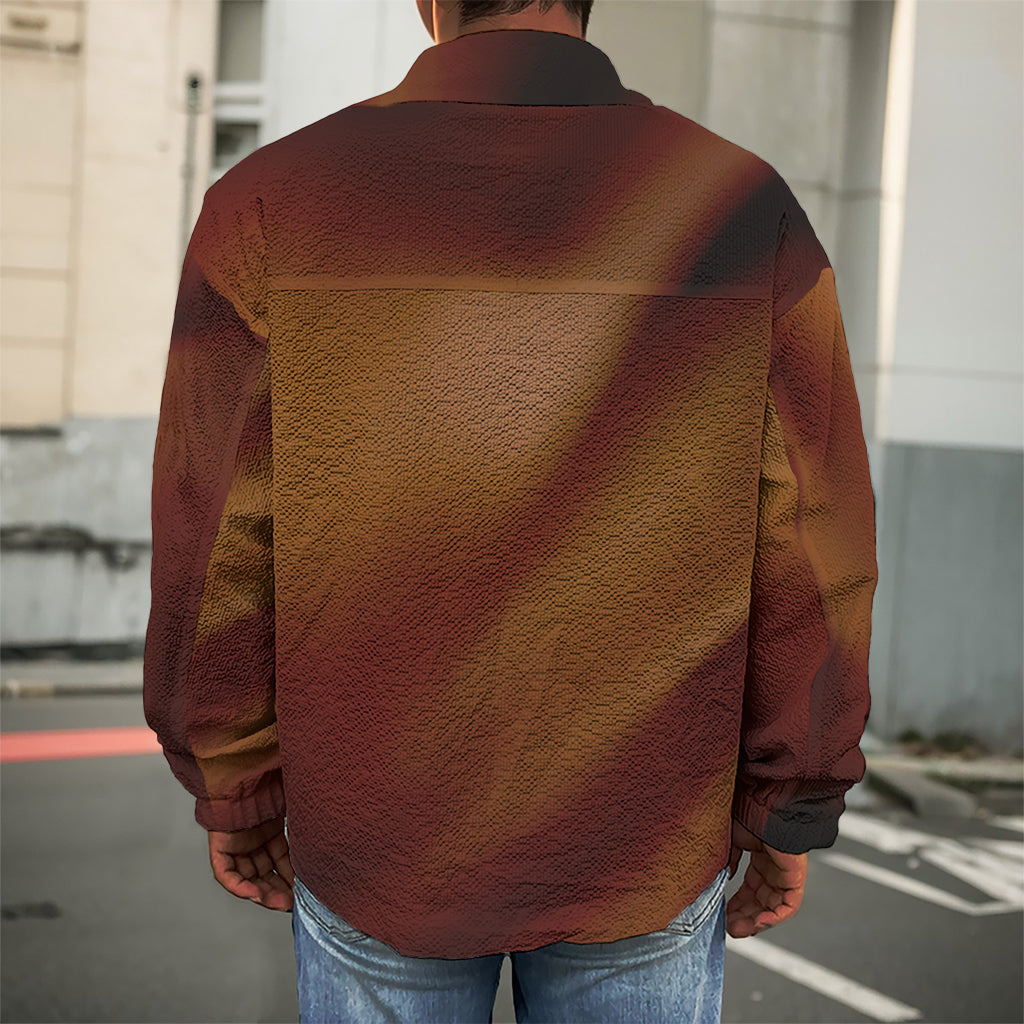 Liquid Chocolate Print Men's Shirt Jacket