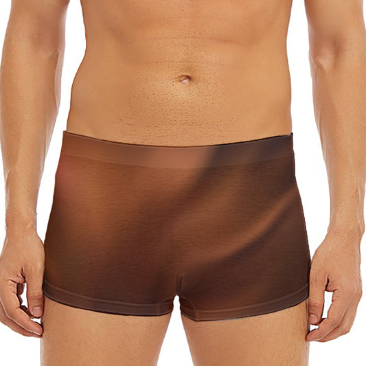 Liquid Chocolate Print Men's Short Boxer Briefs