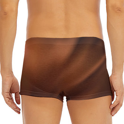 Liquid Chocolate Print Men's Short Boxer Briefs