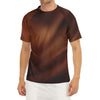 Liquid Chocolate Print Men's Short Sleeve Rash Guard