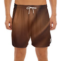 Liquid Chocolate Print Men's Split Running Shorts