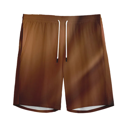 Liquid Chocolate Print Men's Sports Shorts