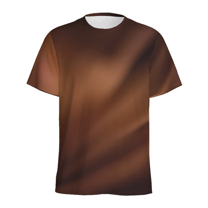 Liquid Chocolate Print Men's Sports T-Shirt