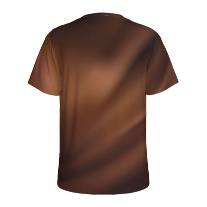 Liquid Chocolate Print Men's Sports T-Shirt