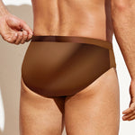 Liquid Chocolate Print Men's Swim Briefs