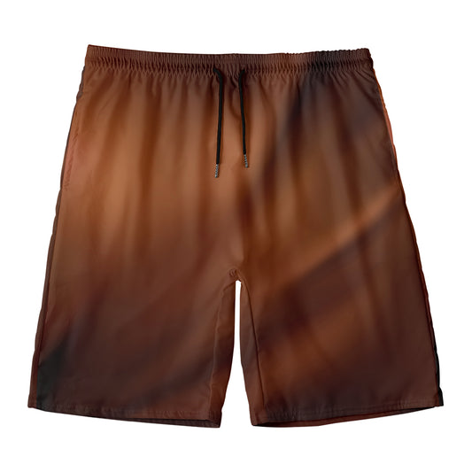 Liquid Chocolate Print Men's Swim Trunks