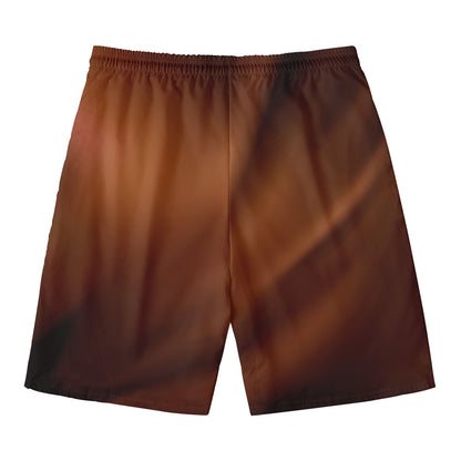 Liquid Chocolate Print Men's Swim Trunks