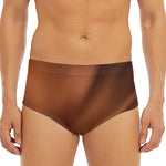 Liquid Chocolate Print Men's Triangle Swim Briefs