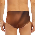 Liquid Chocolate Print Men's Triangle Swim Briefs
