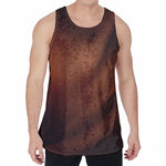 Liquid Chocolate Print Men's Velvet Tank Top
